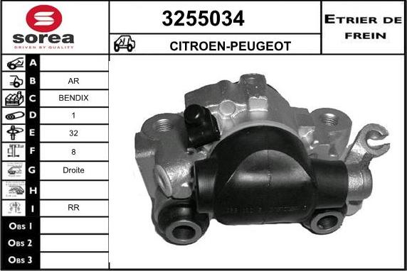 Sera 3255034 - Étrier de frein cwaw.fr