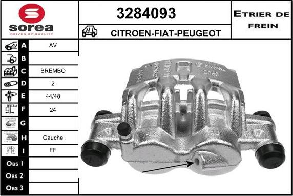 Sera 3284093 - Étrier de frein cwaw.fr