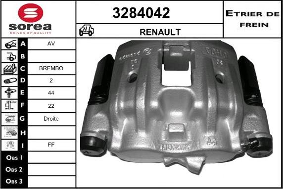 Sera 3284042 - Étrier de frein cwaw.fr