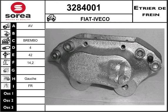 Sera 3284001 - Étrier de frein cwaw.fr