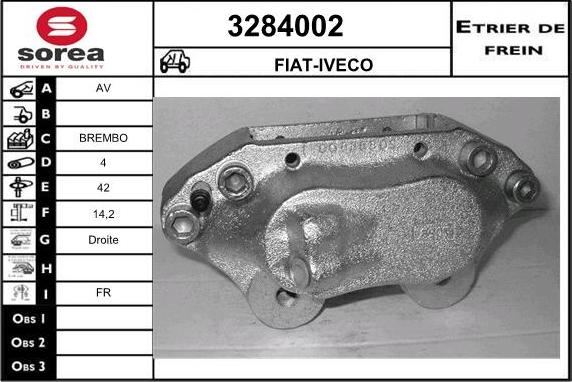 Sera 3284002 - Étrier de frein cwaw.fr