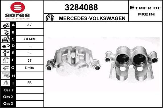 Sera 3284088 - Étrier de frein cwaw.fr