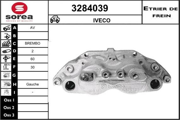 Sera 3284039 - Étrier de frein cwaw.fr