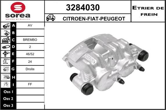 Sera 3284030 - Étrier de frein cwaw.fr