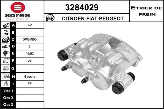 Sera 3284029 - Étrier de frein cwaw.fr