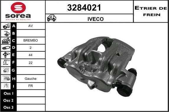 Sera 3284021 - Étrier de frein cwaw.fr