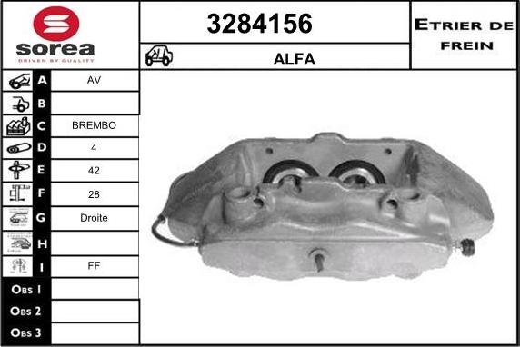 Sera 3284156 - Étrier de frein cwaw.fr