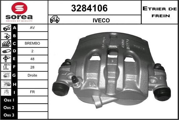 Sera 3284106 - Étrier de frein cwaw.fr