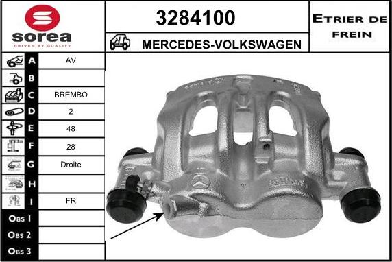 Sera 3284100 - Étrier de frein cwaw.fr