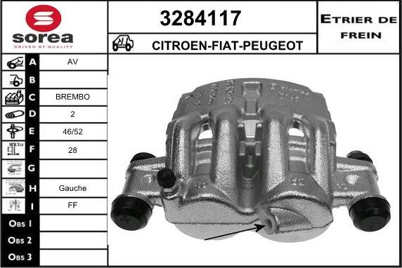 Sera 3284117 - Étrier de frein cwaw.fr