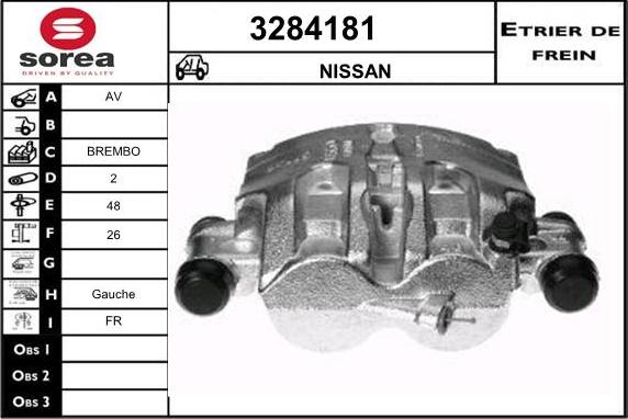 Sera 3284181 - Étrier de frein cwaw.fr