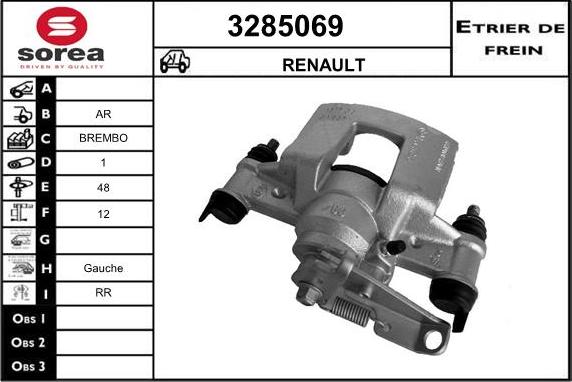 Sera 3285069 - Étrier de frein cwaw.fr