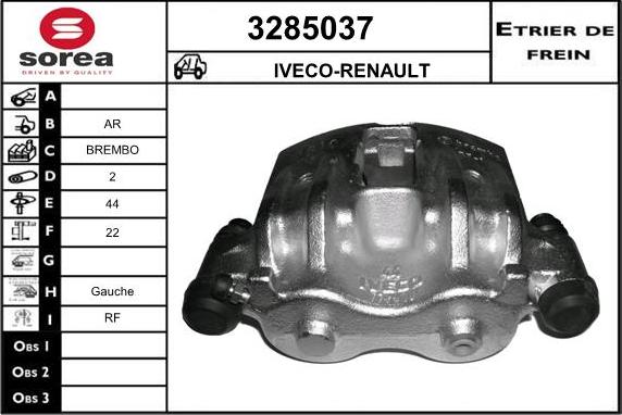 Sera 3285037 - Étrier de frein cwaw.fr