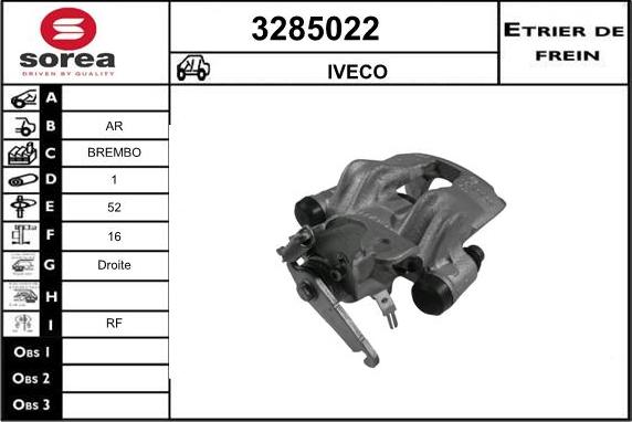 Sera 3285022 - Étrier de frein cwaw.fr