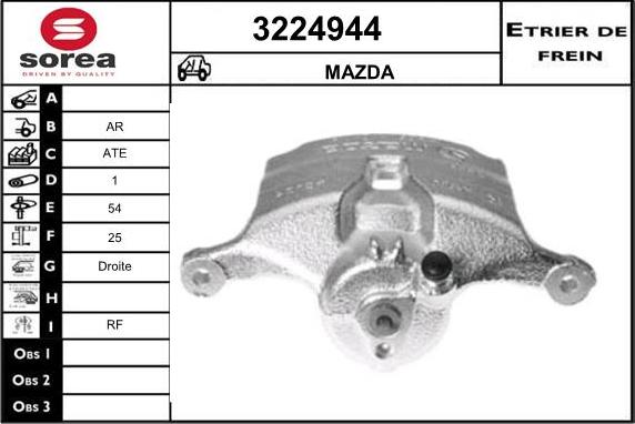 Sera 3224944 - Étrier de frein cwaw.fr