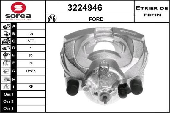 Sera 3224946 - Étrier de frein cwaw.fr