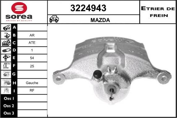 Sera 3224943 - Étrier de frein cwaw.fr