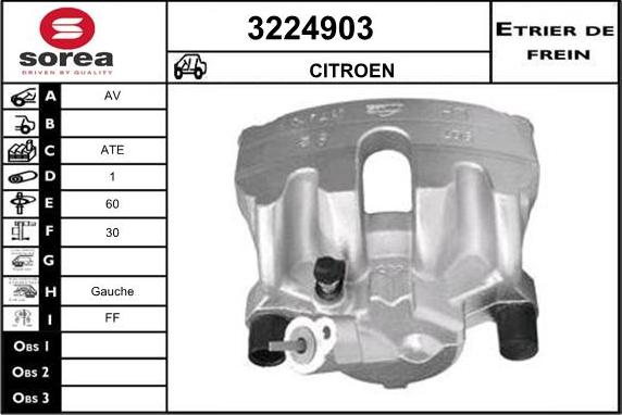 Sera 3224903 - Étrier de frein cwaw.fr