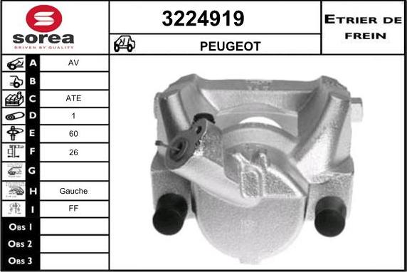 Sera 3224919 - Étrier de frein cwaw.fr