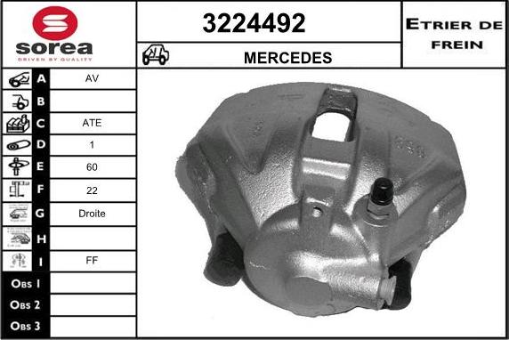 Sera 3224492 - Étrier de frein cwaw.fr