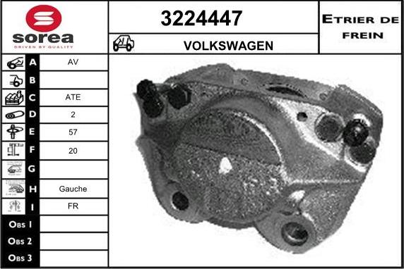 Sera 3224447 - Étrier de frein cwaw.fr