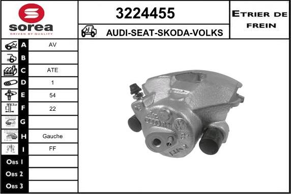 Sera 3224455 - Étrier de frein cwaw.fr