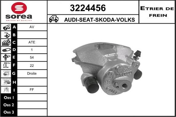 Sera 3224456 - Étrier de frein cwaw.fr