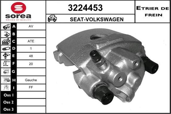 Sera 3224453 - Étrier de frein cwaw.fr