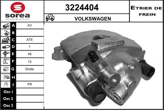 Sera 3224404 - Étrier de frein cwaw.fr