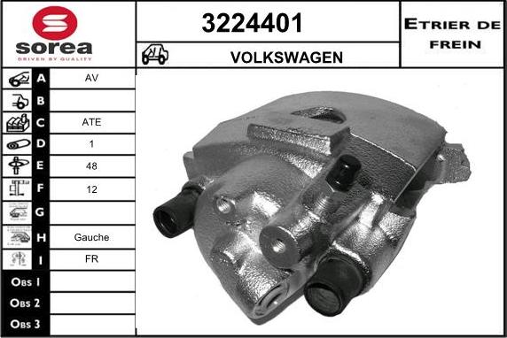 Sera 3224401 - Étrier de frein cwaw.fr