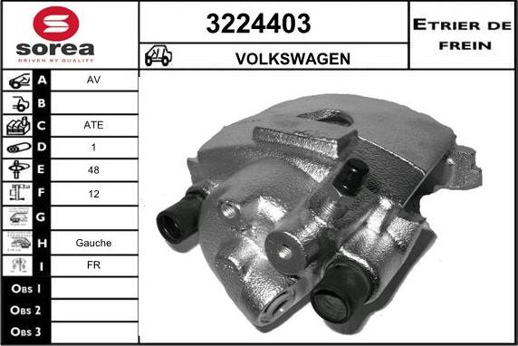 Sera 3224403 - Étrier de frein cwaw.fr