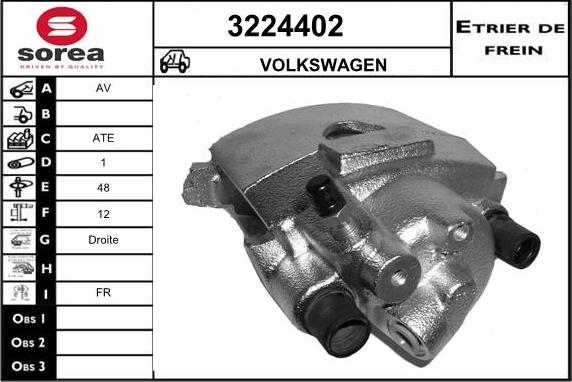 Sera 3224402 - Étrier de frein cwaw.fr