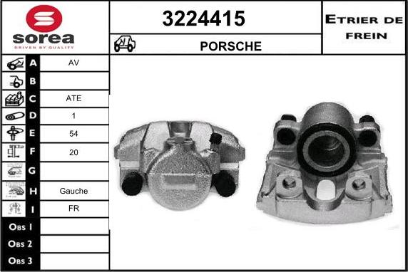 Sera 3224415 - Étrier de frein cwaw.fr