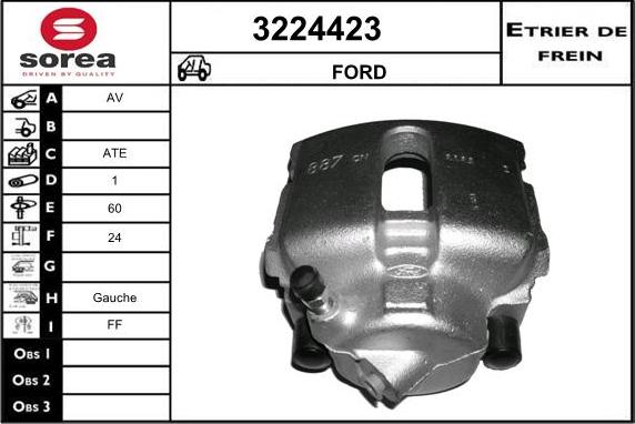 Sera 3224423 - Étrier de frein cwaw.fr