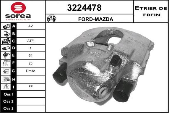 Sera 3224478 - Étrier de frein cwaw.fr