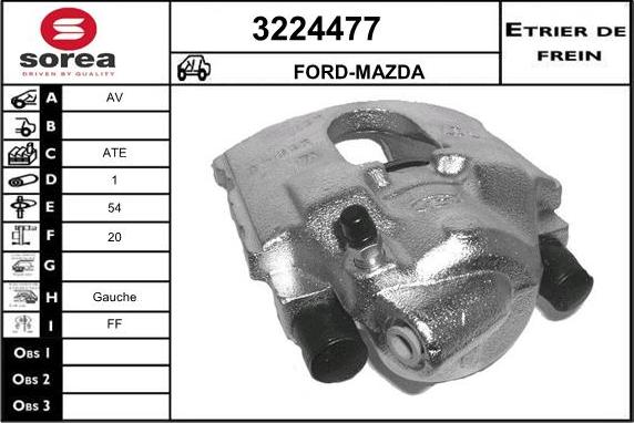 Sera 3224477 - Étrier de frein cwaw.fr