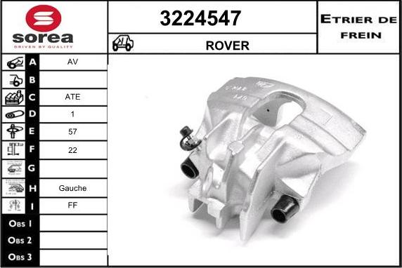 Sera 3224547 - Étrier de frein cwaw.fr