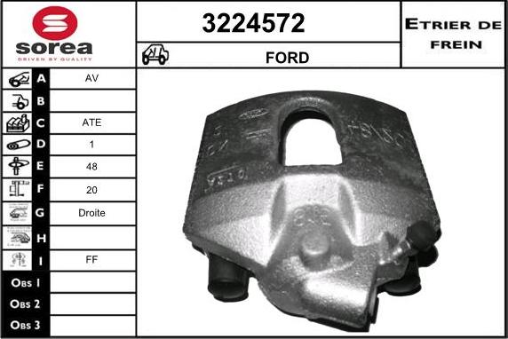 Sera 3224572 - Étrier de frein cwaw.fr