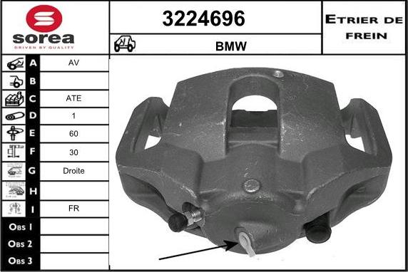 Sera 3224696 - Étrier de frein cwaw.fr