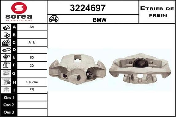 Sera 3224697 - Étrier de frein cwaw.fr