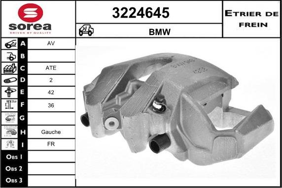 Sera 3224645 - Étrier de frein cwaw.fr