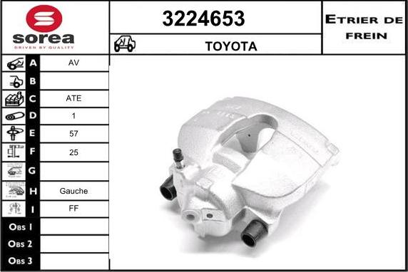 Sera 3224653 - Étrier de frein cwaw.fr