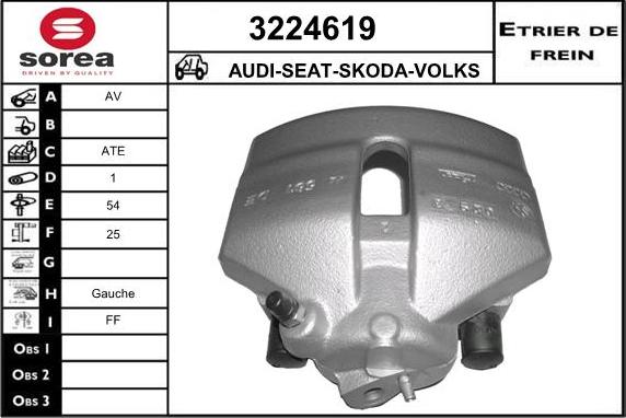 Sera 3224619 - Étrier de frein cwaw.fr