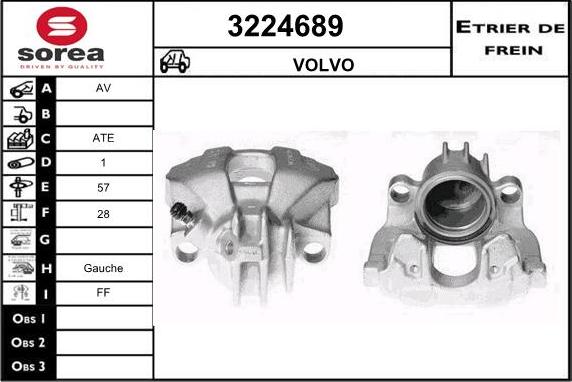 Sera 3224689 - Étrier de frein cwaw.fr