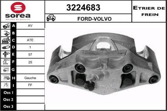 Sera 3224683 - Étrier de frein cwaw.fr