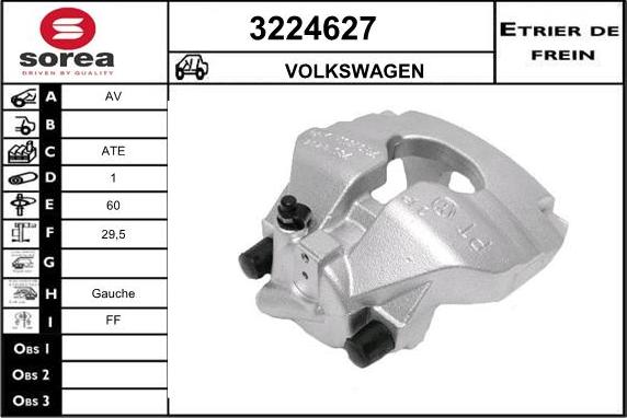 Sera 3224627 - Étrier de frein cwaw.fr