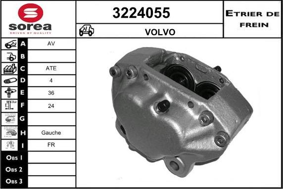 Sera 3224055 - Étrier de frein cwaw.fr