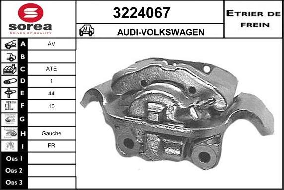 Sera 3224067 - Étrier de frein cwaw.fr