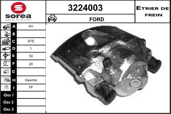 Sera 3224003 - Étrier de frein cwaw.fr