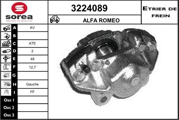 Sera 3224089 - Étrier de frein cwaw.fr